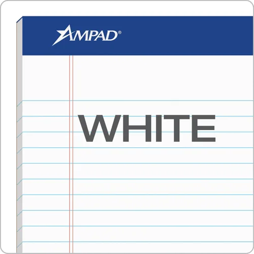 Miniatura 5 de Ampad Bloc de notas legales de 5 x 8, paquete de 12, rayado estrecho, papel blanco, 50 hojas por bloc de escritura, American Pad & Paper, fabricado