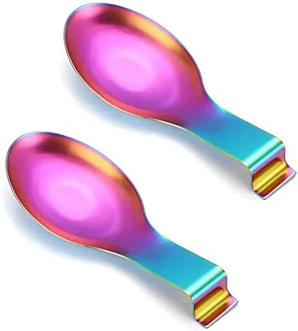Miniatura 5 de 2 soportes de cucharón de acero inoxidable negro para espátula, utensilios de cocina
