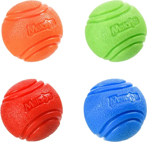 Miniatura 10 de Pelota de entrenamiento para perros en una cuerda, pelota de goma para perros con asa para tira y afloja K9, recompensas de entrenamiento