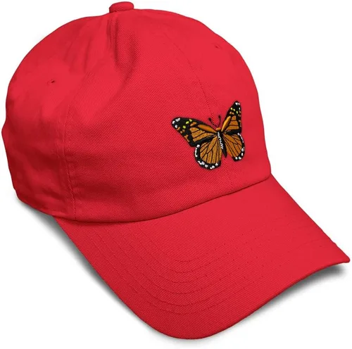 Miniatura 36 de Gorra de béisbol suave con diseño de mariposa monarca, con insectos, bordado de mariposa, de algodón, para hombres y mujeres