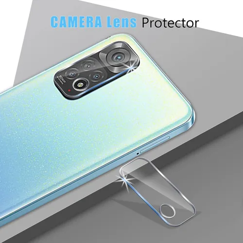 Miniatura 5 de [Paquete de 2+2] MOOISVS para Xiaomi Redmi Note 11 4G/Redmi Note 11S 4G Protector de pantalla de vidrio templado de privacidad (2 paquetes) +