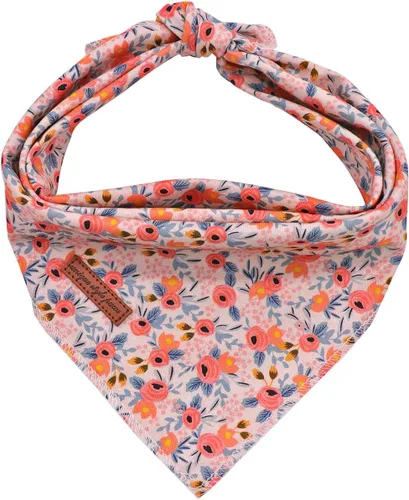 Miniatura 12 de Unique Style Paws Bandanas para perros, 1 unidad, lavables, de algodón, triangular, para otoño, con margaritas de abeja, para perros y gatos