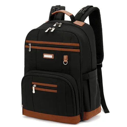 Mochila para pañales, bolsas grandes para pañales de bebé con almohadilla cambiadora portátil para niños y niñas, bolsa de viaje multifunción para