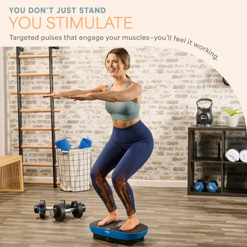 Miniatura 4 de Lifepro Vibration Plate Exercise Machine Models with EMS, LED or Auto Start Features — Oscillation Shake Board with Remote & Non-Slip Surface