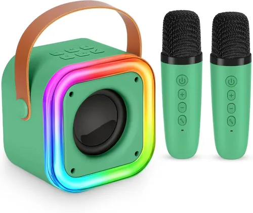 Miniatura 11 de Mini máquina de karaoke para niños, juguetes y regalos para niñas, micrófono inalámbrico de karaoke para niños de 4, 5, 6, 7, 8, 9, 10, 11, 12 años
