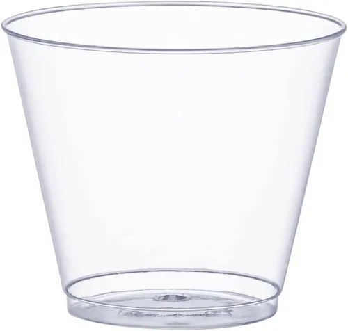 Miniatura 2 de SETUP Vasos de chupito de plástico duro transparente de 9 onzas [100 unidades] pequeños vasos desechables para cócteles y fiestas 9 oz.
