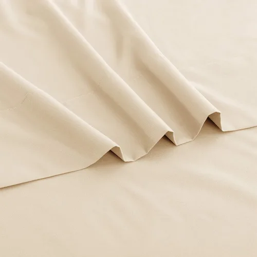 Miniatura 3 de Sfoothome Sábana encimera de tamaño matrimonial – Microfibra cepillada extra suave, lavable a máquina, sin arrugas (beige, matrimonial)