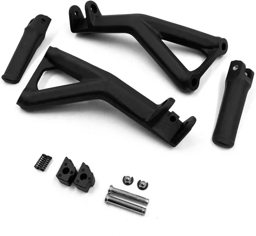 Pedal de soporte de estribo del pasajero trasero negro compatible con Ducati Panigale V4/S 2018-2020 [P/N: MT390-049-BK]