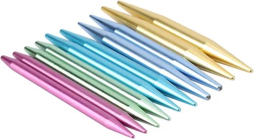 Miniatura 8 de Juego de 13 pares de agujas de tejer circulares intercambiables, kit de agujas de tejer circulares, juego de agujas de tejer intercambiables, 2