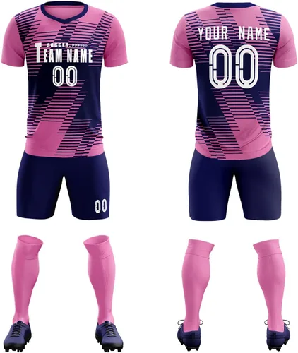 Camiseta de fútbol personalizada con tu número de nombre, logotipo del equipo, camisetas de fútbol personalizadas, pantalones cortos, hombres,