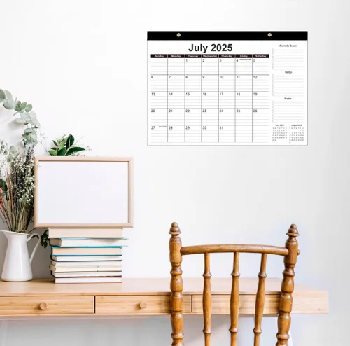 Miniatura 6 de Calendario de escritorio 2026-12 meses, de enero de 2026 a diciembre de 2026, calendario de escritorio 2026 con papel grueso, 12 x 17 pulgadas, Negro