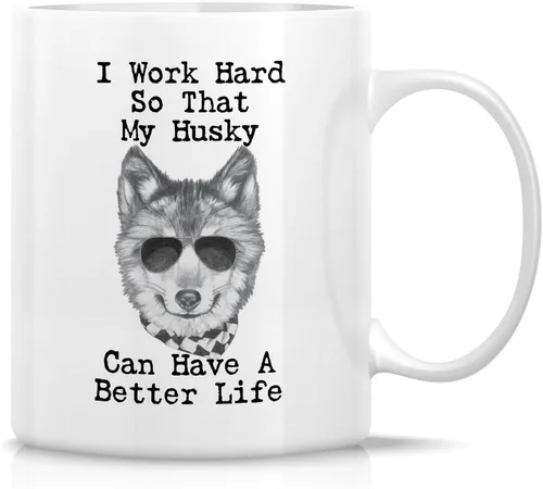 Miniatura 57 de Retreez - Taza divertida con texto en inglés "Funny Cute Golden Retriever Don't Stop Retrievin' Dog Lover", 325 ml, tazas de café de cerámica