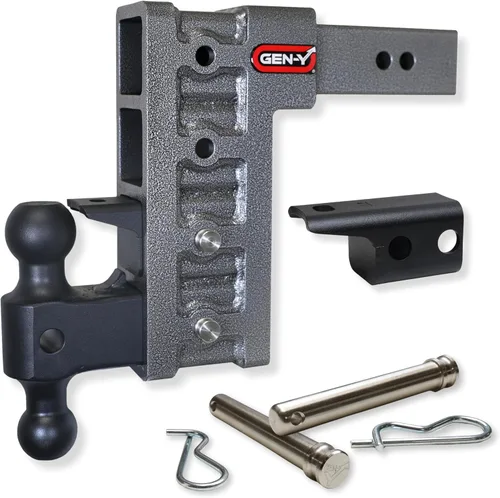 Miniatura 19 de GEN-Y Hitch Enganche de remolque para receptor de 2.5 pulgadas Caída de 6 pulgadas - 3 posiciones ajustables Capacidad de remolque de 21 k