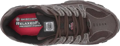 Miniatura 27 de Skechers Zapatos de construcción Cankton con punta de acero para hombre, clasificación de peligro eléctrico, espuma viscoelástica
