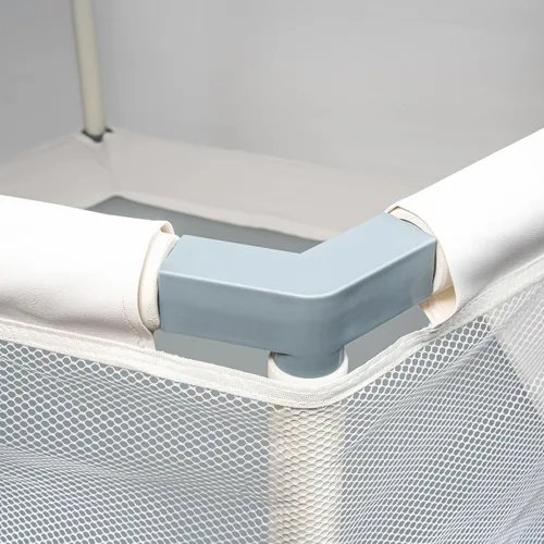 Miniatura 7 de Trampolín para Niños, Trampolín Estético para Interiores y Exteriores para Niños Pequeños con Red de Seguridad, Aro de Baloncesto, Capacidad de 220