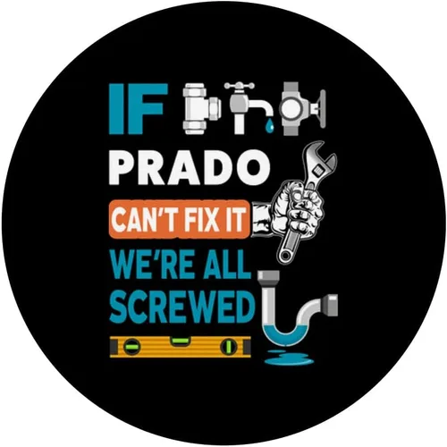 Miniatura 3 de Funny plumber custom name if Prado can't fix it we're all PopSockets Swappable PopGrip