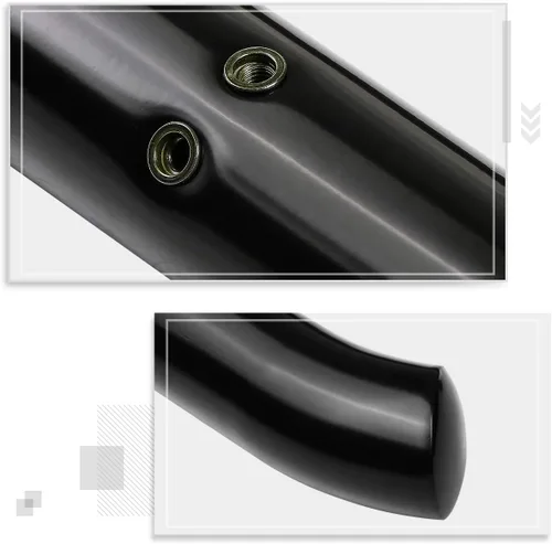 Miniatura 5 de (2 piezas) barras de paso Nerf redondas negras de 3 pulgadas compatibles con Ram 19-20 1500 Pickup Crew Cab