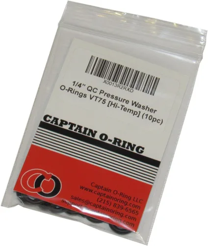 Miniatura 3 de Captain O-Ring - Juntas tóricas para lavadora a presión eléctrica para acoplador rápido de 1/4", Viton FKM de alta temperatura (paquete de 10)
