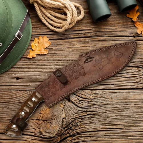 Miniatura 7 de Kukri Machete Cuchillo con funda de espiga completa, hoja fija herramienta genial para acampar al aire libre, el mejor regalo hecho a mano