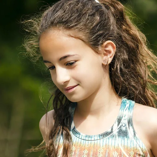 Miniatura 2 de Regalos para el día de San Valentín para niños y niñas, aretes de plata de ley S925, chapados en orooro rosa, aretes de unicornio con circonita