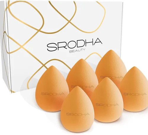 Miniatura 4 de Juego de esponjas de maquillaje de belleza, paquete de 6 piezas, juegos de esponjas líquidas para mezclar la tez facial, base, corrector, productos