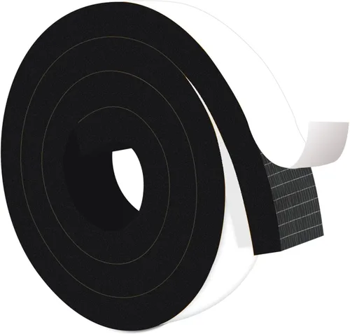 Miniatura 40 de Burlete Adhesivo Fuerte Resistente a la Intemperie, Burlete de Sellado de Puerta de Alta Densidad Resistente a la Intemperie para Puertas Blanco