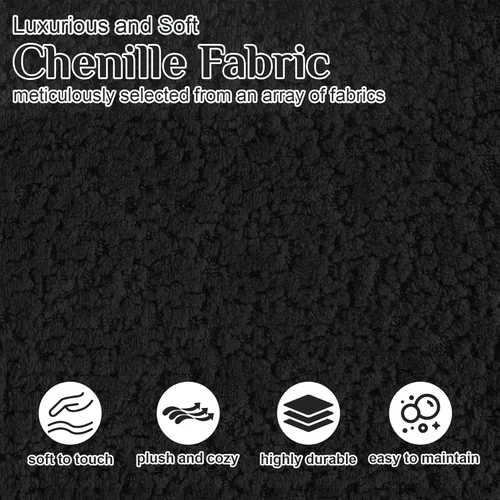 Miniatura 4 de Sofá modular de gran tamaño de 131 pulgadas para sala de estar, moderno sofá de lujo de felpilla de 4 plazas extra profundo y ancho, con 4 cojines