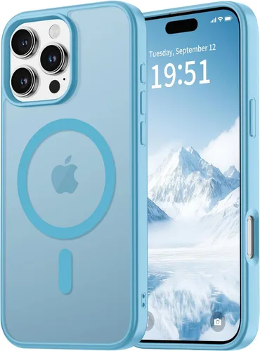 Miniatura 105 de vnnink para iPhone 12 y iPhone 12 Pro, funda de teléfono celular translúcida con protección contra caídas de grado militar, mate magnética
