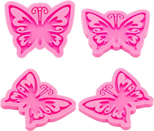 Miniatura 4 de Angel Wings Molde de silicona de resina con forma de mariposa, molde de resina epoxi, molde de resina para manualidades de joyería, moldes