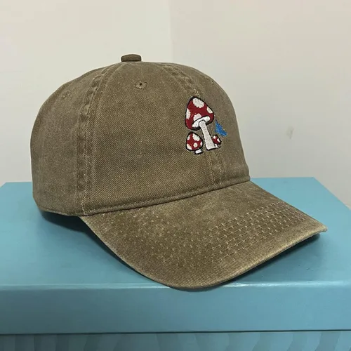 Miniatura 6 de Bukesiyi Sombrero bordado de hongos para hombres y mujeres