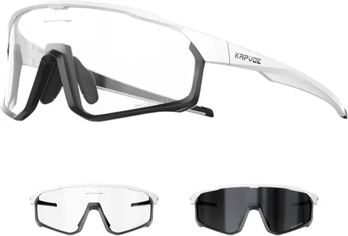 Miniatura 12 de KAPVOE Gafas de ciclismo fotocromáticas para hombres y mujeres, gafas de sol para bicicleta de montaña MTB, deportes, transición, triatlón, carrera