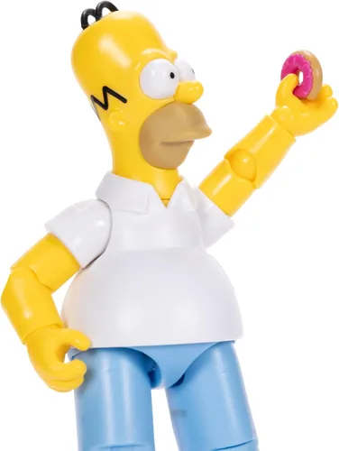 Miniatura 10 de JAKKS Pacific Disney - Figuras de acción de Los Simpson, paquete de 4 figuras coleccionables de 5 pulgadas de Wave 1, Homer, Bart, Groundskeeper