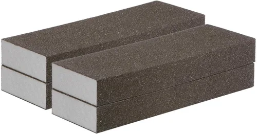 Miniatura 11 de HARFINGTON Bloques de esponja de lijado de grano medio, 4 unidades, bloque de lijado de espuma de grano 120-180 para pulir la cocina, paneles