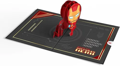 Miniatura 5 de Lovepop Tarjeta emergente de Marvel – Tarjeta de felicitación de cumpleaños 3D de Iron Man para niños, hombres, hijo – Armor Up – Tarjeta de 5 x 7