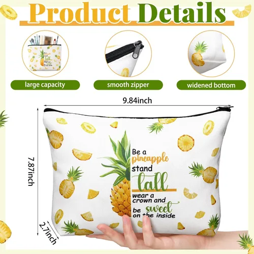 Miniatura 3 de SiliFine Juego de 3 piezas de regalos de piña para mujer, tazas de piña de verano con tapas y pajitas, regalos Aloha hawaianos, incluye piñas