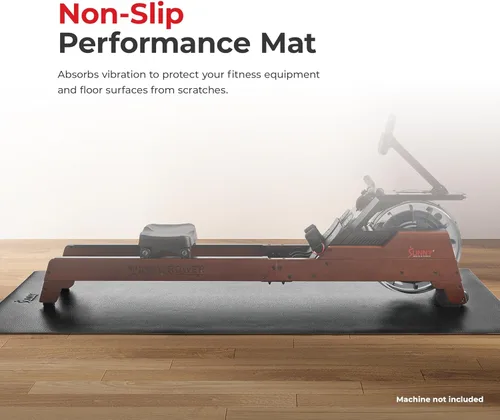 Miniatura 5 de Sunny Health & Fitness - Alfombrilla antideslizante para gimnasio en casa – Almohadilla de espuma para protección del piso de entrenamiento