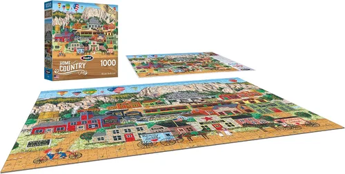 Miniatura 3 de RoseArt - País de origen- Mount Rushmore - Rompecabezas de 1000 piezas para adultos