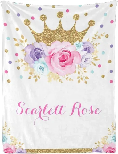 Miniatura 27 de Mantas de bebé personalizadas con nombre, manta de bebé personalizada para niñas, regalos de bebé, manta suave y cálida para recepción de pañales
