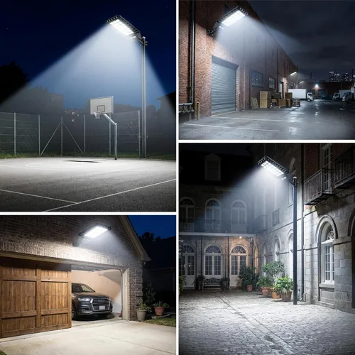 Miniatura 7 de Solar Street Light Outdoor Waterproof, 23” Large Solar Light with Motion Sensor, 6500K Dusk to Dawn Security LED Flood Light, Commercial Outdoor