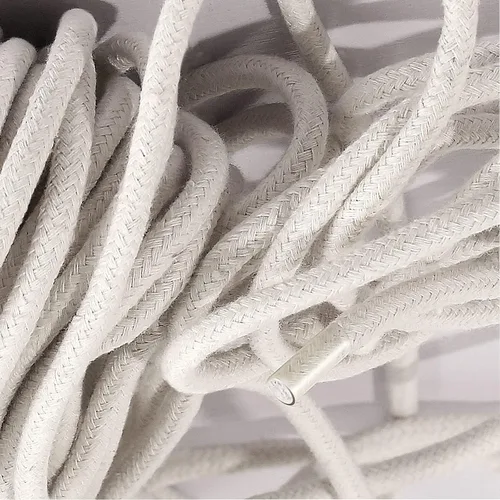 Miniatura 3 de KEILEOHO Cuerda de algodón natural de 1/4 de pulgada, 328 pies de longitud, cuerda blanca para colgar en la pared, cuerda para colgar en la pared