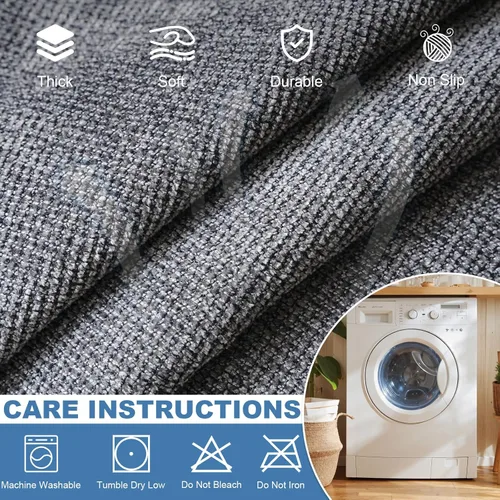 Miniatura 187 de STACYPIK Funda de sofá gris impermeable para perros, funda de sofá antideslizante para sofá de 3 cojines, funda seccional lavable para forma de L