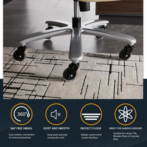 Miniatura 6 de ZSQN Silla de Oficina Grande y Alta para Personas de Gran Tamaño, 500LBS Respaldo Alto Extra Ancha Silla de Oficina Ejecutiva de Servicio Pesado