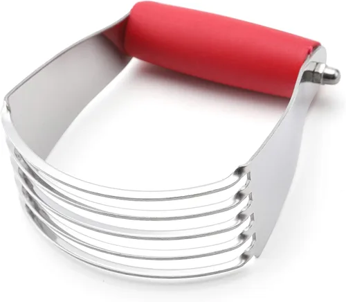 Miniatura 12 de Spring Chef Mezclador de Masa de Tamaño Mediano para Hornear, Herramienta Cortadora de Masa de Acero Inoxidable, Herramienta Manual de Cortador