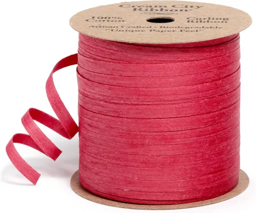Miniatura 7 de Cinta rizadora de algodón natural para envolver regalos Cintas de regalo navideñas 100% biodegradables para regalos y cintas para manualidades