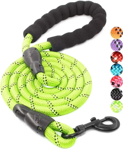Miniatura 24 de BAAPET Correa para perro de 2/4/5/6 pies con cómodo mango acolchado e hilos altamente reflectantes para perros pequeños, medianos y grandes