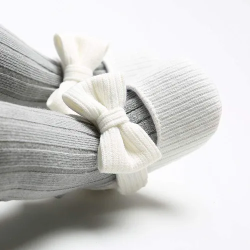 Miniatura 2 de Ohwawadi - Calcetines de forro polar para bebé o niña, suaves y calientes, botas o zapatos para bebés recién nacidos, con estilos de dibujos
