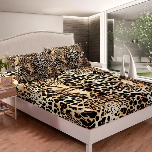 Miniatura 39 de Feelyou - Juego de sábanas con diseño de árbol de la vida, sábana bajera ajustable con ramas de temática natural, juego de ropa de cama, flores