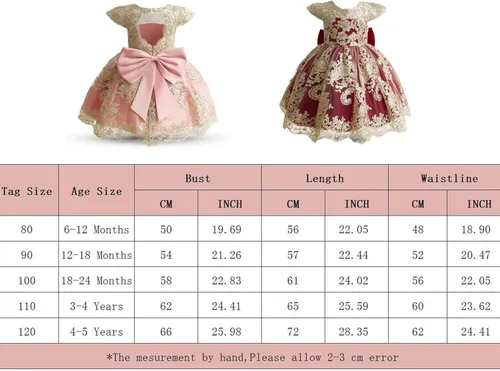 Miniatura 7 de NNJXD - Vestido de princesa de tul con flores para usar en bodas para niñas pequeñas y bebés