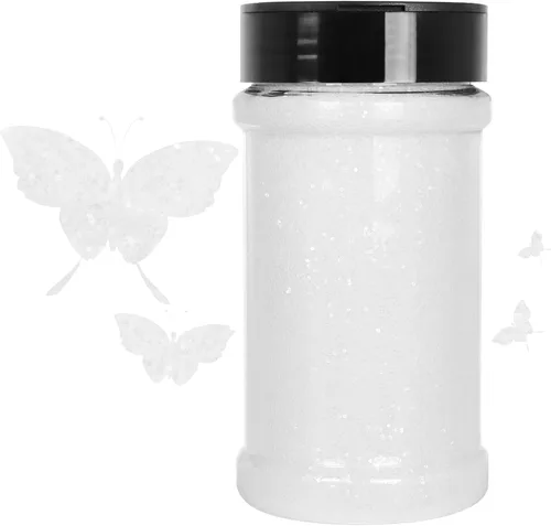 Miniatura 23 de Purpurina blanca ultrafina, 16 oz (1 lb), purpurina fina para manualidades de resina, uñas, vasos, slime, cosméticos y decoración de festivales