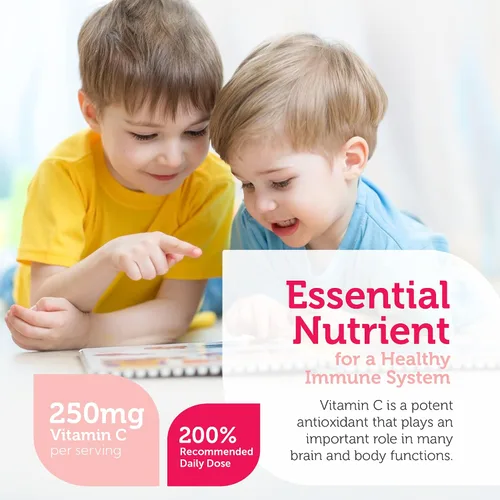 Miniatura 3 de Zahler Junior C Advanced Vitamina C masticable para niños, vitaminas en delicioso sabor a naranja, vitamina C Kosher Kids para inmunidad